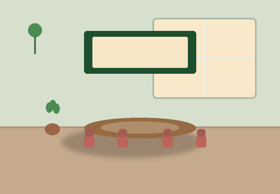 Illustration of a small group room